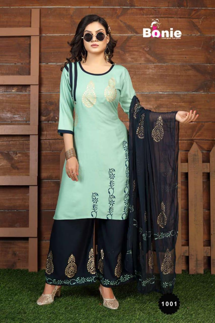 Bonie Aanandi 1 Latest Fancy Casual Wear Rayon Designe Readymade Collection